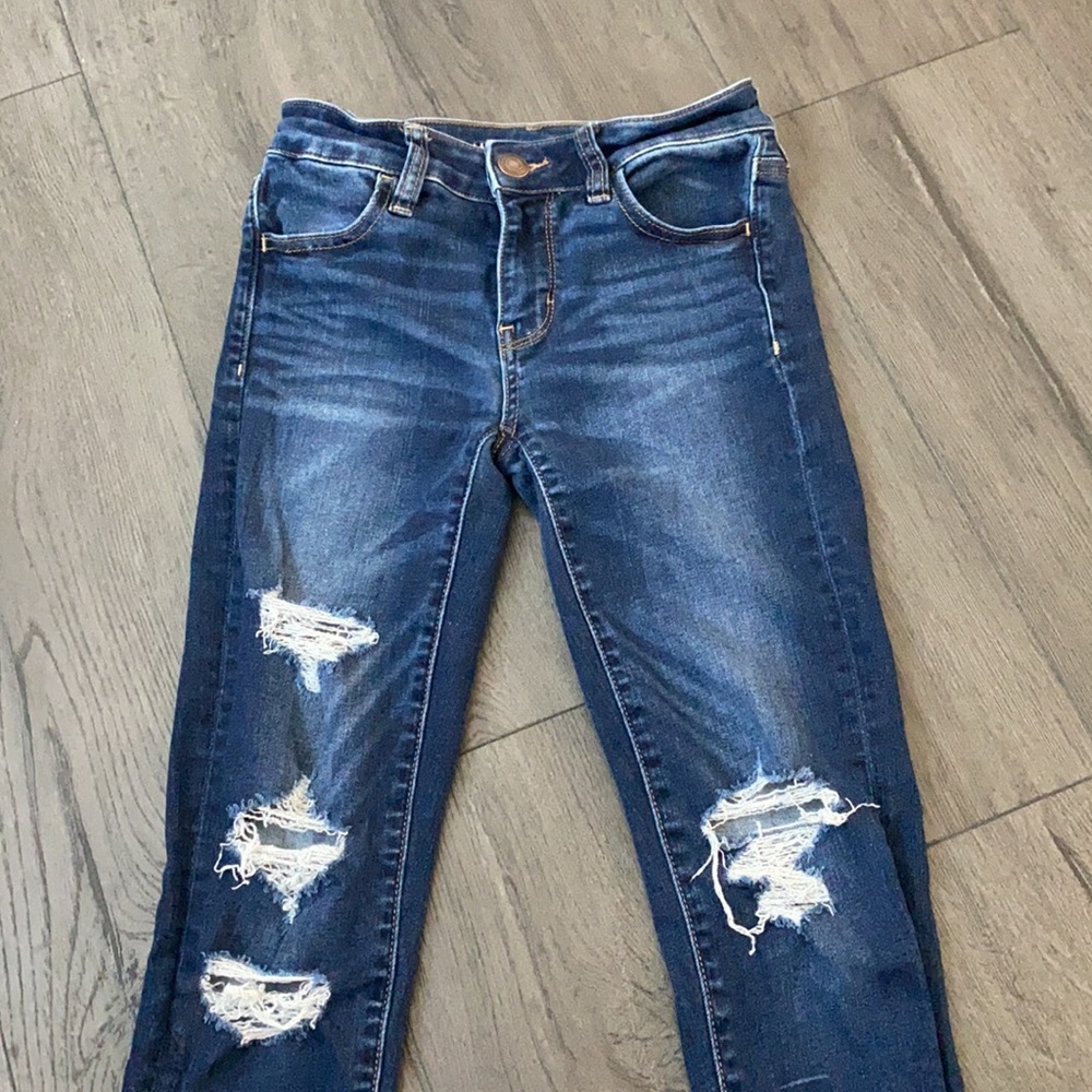 American Eagle Distressed Jeggings size 0